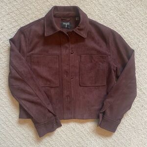Tahari Women's Burgundy Shirt Jacket